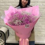 Букет с гипсофилой