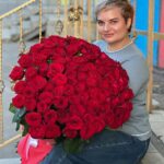 Букет из 75 красных роз!