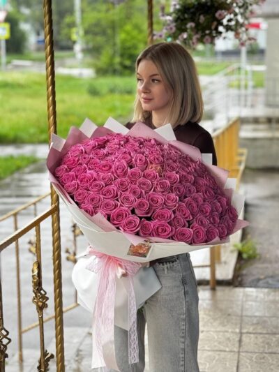 букет из 101 розы — изображение 1